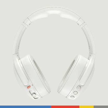 Skullcandy Crusher Evo Wireless Bluetooth Headphones with Extra USB-C Charging Cable, Multi-Sensory Bass, Noise Isolating Over-Ear Fit, 40 Hours Battery, Microphone for iPhone Android - Bone - color: Bone