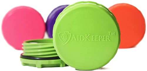 Hearing Device Protection Case - Crush & Water Resistant Hard Case for Storage and Protection of Aids, Batteries, and Other Devices (Lime Green) - color: Lime Green