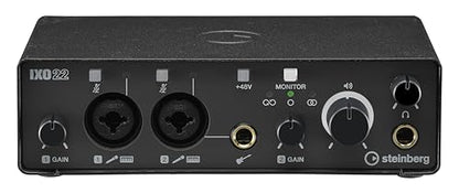 Steinberg IXO22 2x2 USB 2.0 24-Bit/192kHz Audio Interface With Cubase AI, Cubasis LE and Steinberg Plus Software - color: Black, style: IXO22