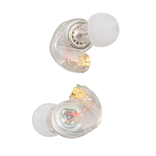 Earphone Head Replacement for SE215 SE315 SE535, Pluggable Detachable HiFi Earpiece Head,Sports Earphone Earbud Head, for Interface Cable(Transparent) - color: Transparent
