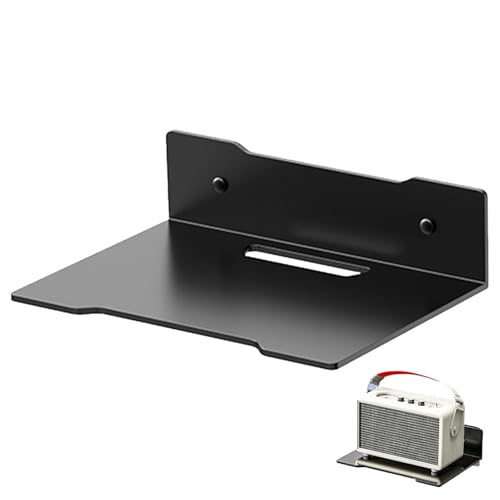 Wall Mount Shelf for Router – Space-Saving Bracket for Small Devices, Cable Box, WiFi Unit | Wall Shelf for Camera, Projector, Streaming Devices, Home Theater Accessories, Bedroom Storage - size: Medium