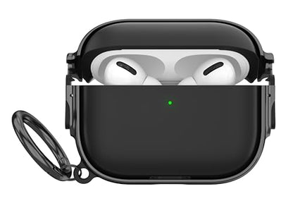 for AirPods Pro 3 Case with Safety Lock,Magsafe Compatible,Black - color: Black Grey, size: Airpods Pro 3 Case (2025)
