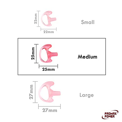 [10-Pack] ProMaxPower Two-Way Portable Radio Earmold Insert Earplugs Earbuds for Acoustic Tube Earpiece Headset (Medium Left)