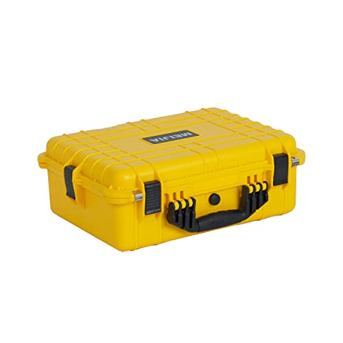 MEIJIA All Weather IP67 Waterproof Hard Camera Case,Hard Protective Case,Hard Case with Customizable Foam,Fit Use of Drones,Camera,Equipments,Pistols(Yellow,19.78x15.77x7.41inches) - color: Yellow, size: 19.78x15.77x7.41inches
