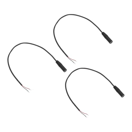 MECCANIXITY 3pcs 3.5mm Female Jack to Bare Wire Open End Replacement 26AWG TRS 2 Pole Stereo 1/8" Mono Jack to Bare Wire 34mm for Earphone Headphone Cable Repair, 19.7inches - size: 19.7inches