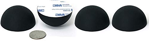 Hudson Hi-Fi Speaker Isolation Feet (4-Pack, 2") – Adhesive Silicone Anti-Vibration Pads for Speakers, Turntables, Subwoofers & Amplifiers, Supports 30-50 lbs Per Pad