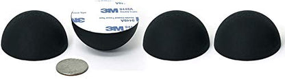 Hudson Hi-Fi Speaker Isolation Feet (4-Pack, 2") – Adhesive Silicone Anti-Vibration Pads for Speakers, Turntables, Subwoofers & Amplifiers, Supports 30-50 lbs Per Pad