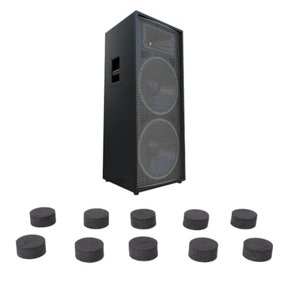 50Pcs Black EVA Foam Vibration Soundbar Isolation Pads Non Slip Thickened Adhesive Shock Absorption Pads Studio Monitors(20 * 10mm) - style: 20*10mm