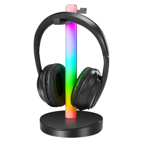 Bluetooth TV Headphones with RF Transmitter Headset Stand