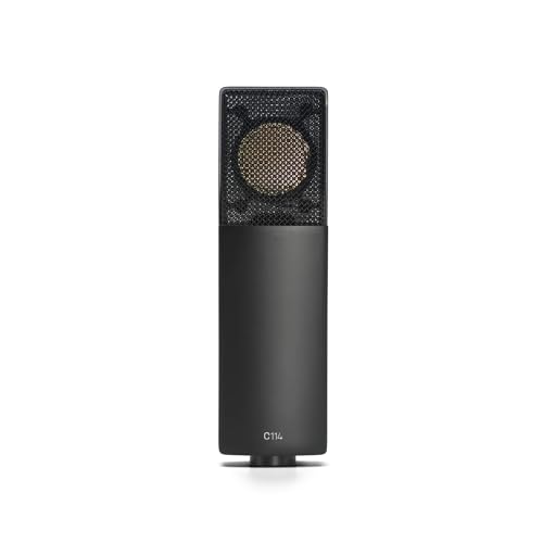 AKG Professional C114 Large Diaphragm Multi-Pattern Condenser Microphone–XLR Studio Mic for Podcasting, Streaming, Broadcasting & Music Recording, Cardioid/Omni/Figure-8, Low Noise, Sustainable Design - style: C114
