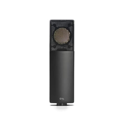 AKG Professional C114 Large Diaphragm Multi-Pattern Condenser Microphone–XLR Studio Mic for Podcasting, Streaming, Broadcasting & Music Recording, Cardioid/Omni/Figure-8, Low Noise, Sustainable Design - style: C114