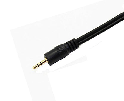 C&E 3.5mm Stereo Male to Dual RCA Male (Right and Left) Audio Cable, 6 Foot - 4-Pack - size: 6 Foot, style: 4-Pack