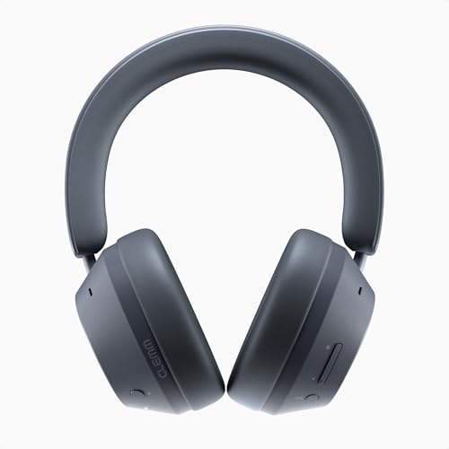 Clemm Ambience Over-Ear Headphones, Active Noise Canceling & Transparency Mode, 65H Playtime, Bluetooth, 40mm Drivers, Built-in Mic, Memory Foam Earcups, Aux Cable Included, Graphite - color: Graphite
