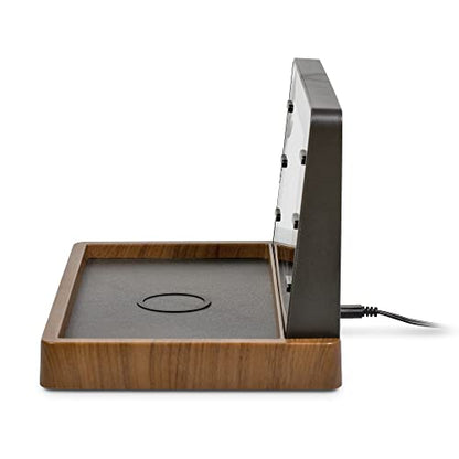 AcuRite Weather Valet with Qi-Certified Wireless Charging Pad, Auto-Dimming LCD Screen, Alarm Clock, Hyperlocal Forecast, Outdoor Temperature and Humidity Measurements, Indoor Temperature Reading