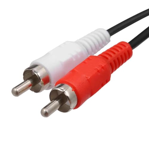 ALINNA 3.5mm Female to 2RCA Male Stereo Audio Y Cable Adapter 8 Inches (2 Pack) - size: 3.5mm Female to 2 RCA Male