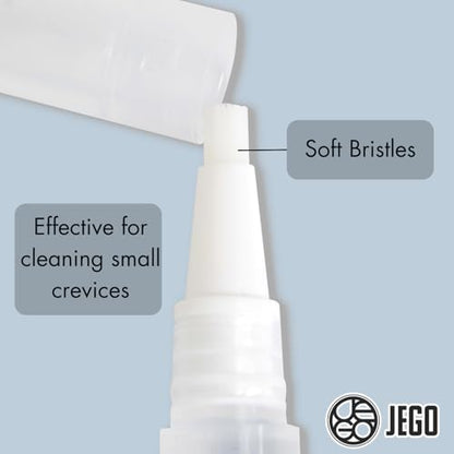 JEGO Earbud Cleaner Pen – The Only One with Liquid Cleaning Solution - with Brush Tip - Ideal for Earbuds & in-Ear Headphones - Compact & Portable Earbud Cleaning Kit - 2.8 ml Solution