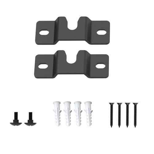 ZYAMY 2PCS Sound Bar Wall Mount Bracket for Soundbar Mounted Under or Above TV, Fits Most of Sound Bars