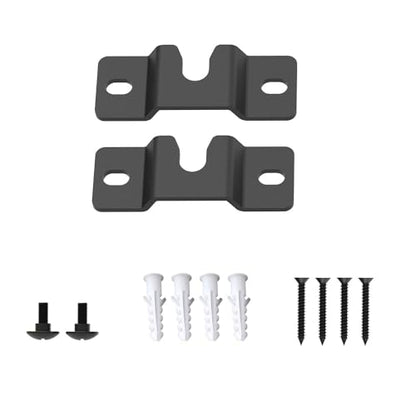 ZYAMY 2PCS Sound Bar Wall Mount Bracket for Soundbar Mounted Under or Above TV, Fits Most of Sound Bars