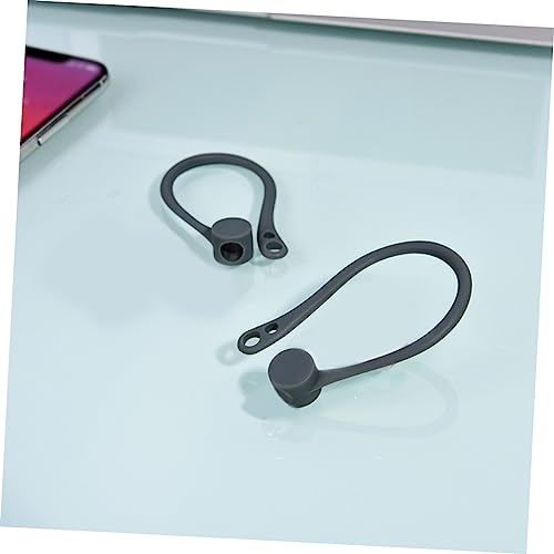 DOITOOL Stay in Place Anti-Slip Ear Hooks Covers Silicone Earbuds Holders for for Running Cycling (Grey)