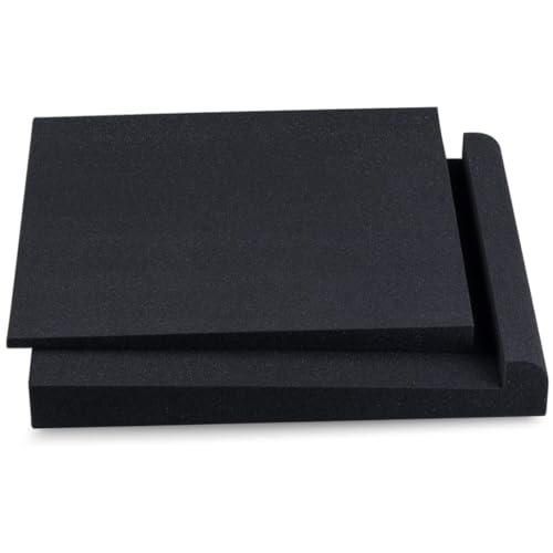 Studio Monitor Isolation Pads Suitable for 6.5, 7 and 8 Inches Large Speakers | Reduce Vibrations and Fits Most Stands - Pair | SMPad 8..