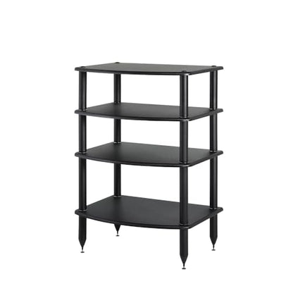 Pangea Audio Vulcan Four Shelf Audio Rack, Media Stand, and Components Cabinet 4 Shelf Carbon - color: 4 Shelf Carbon Fiber Vinyl