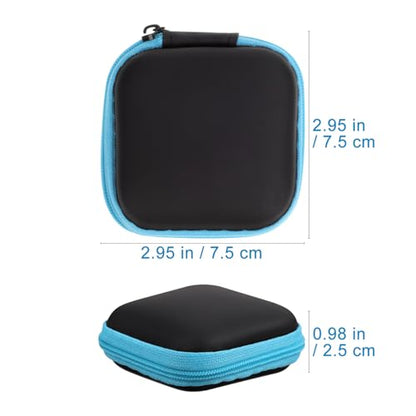 EVA Earphone Case with Mesh Pocket for Travel and Daily Use - color: Multi