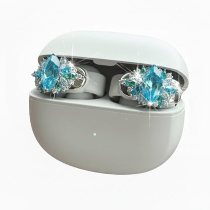 Clip on Earbuds Open Ear Accessories for Bose Ultra Open Earbuds - - color: Oval Diamond (Lake Blue)