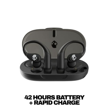 Skullcandy Push 540 Open Wireless Open-Ear Bluetooth Earbuds - True Black | Sweat and Water Resistant, 42 Hours Battery, Detachable Neckband, Secure Over-Ear Fit, Running Outdoors, Exercise, Gym - color: True Black