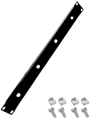 4-Port BNC Antenna Installing Patch Panel for 19'' 1U Racks Case | 2mm Steel with Cage Screws Included Mount for Wireless Microphone System 4 Antenna Combination on Flight Case