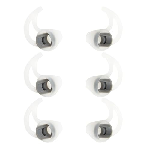 Medium Silicone Earbuds Pads Replacement Earbud Tips Compatible with Bose SoundSport Freestyle IE2 IE3 Headphone Rubber Tips Earbud Covers Ear Tips 3 Pairs - size: M
