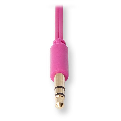 ReTrak Retractable Headphones Splitter, Pink (ETCABLESPLPK ) - color: Pink
