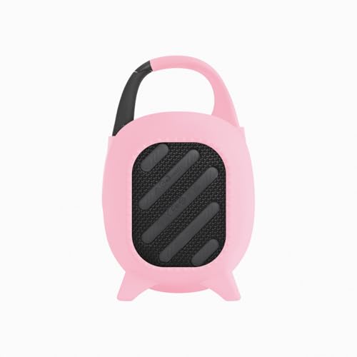 Geiomoo Silicone Carrying Case for JBL Clip 5, Protective Portable Scratch Shock Resistant Cover (Pink) - color: Pink