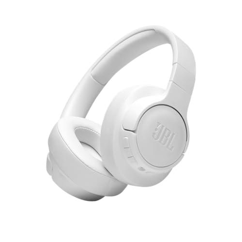 JBL Tune 760NC - Over-Ear Nc Headphones - White | Active Noise Cancelling, JBL Pure Bass Sound, 35H battery life with BTNC 2H recharging time, Hands-free calls Voice control - color: White, style: Lightweight