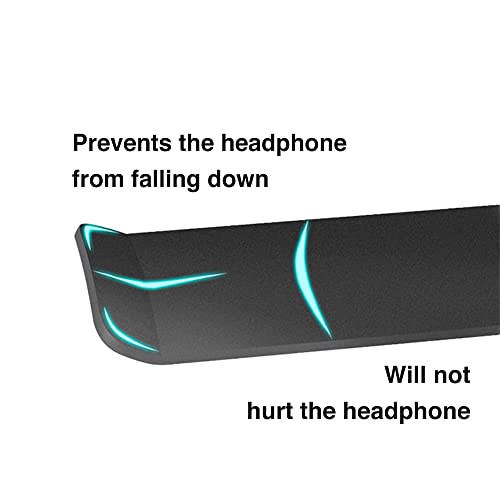 Aluminum Under-Desk Headphone Hanger with Strong Adhesive (1 Pack, Pink) | Keeps Headphones Off the Desk, VHB Adhesive Holds 5 lb, Curved Support Helps Prevent Headband Creases, Fits Gaming Headsets - color: Pink