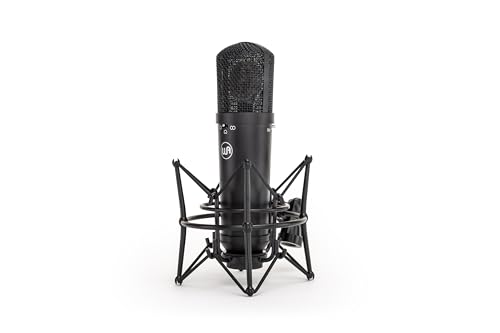 Warm Audio WA-87jr Large Diaphragm Condenser Mic with Shockmount, Rich Studio-Grade Sound for Vocals, Instruments, Podcasts, Black - color: Black