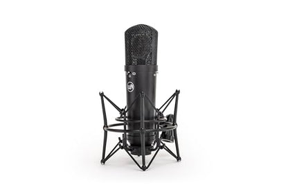 Warm Audio WA-87jr Large Diaphragm Condenser Mic with Shockmount, Rich Studio-Grade Sound for Vocals, Instruments, Podcasts, Black - color: Black
