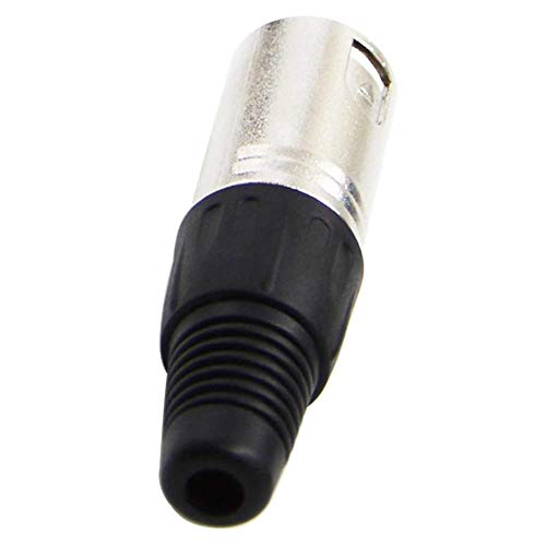 4팩 XLR 수 플러그 - 3핀 수 XLR 마이크 커넥터 오디오 케이블 플러그