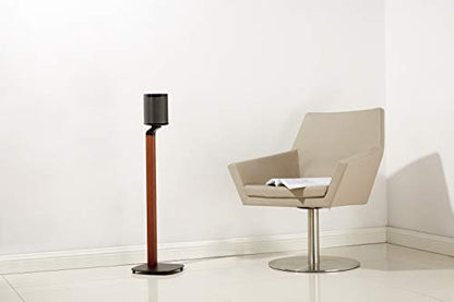 ynVISION.DESIGN Wood Speaker Stands for Sonos One, SL, Play:1, Pair | 30.75" floor standing for SONOS One, One SL, and Play:1 Speakers, 22 lb capacity, cable management, walnut wood & black metal