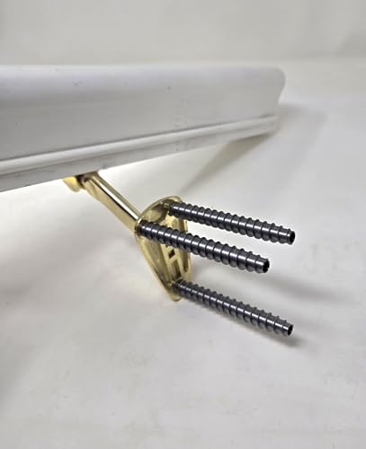 12-Pack #9 x 3 Permanent Stripped Door Hinge Screw Hole Repair Kit | Steel anchors. Reinforces hinges, strike plates and door jambs. Made in USA - size: 12 Pack