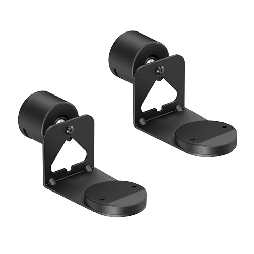 ynVISION.DESIGN Wall Mount for Sonos Era 100, 100 SL, 300, 2 Pack, Black | Adjustable brackets that tilt, swivel, and rotate for flexible speaker placement, Compatible with ERA 100, 100 SL, or 300