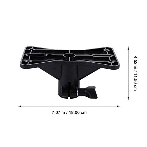 EXCEART 2PCS Speaker Mounting Clamp Bracket, Heavy Duty 50KG Load PA Speaker Adapter for Light Stand/Tripod, 35mm Compatible Pole Mount for Studio, Stage, Home Theater (Black)