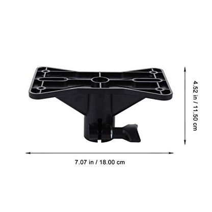 EXCEART 2PCS Speaker Mounting Clamp Bracket, Heavy Duty 50KG Load PA Speaker Adapter for Light Stand/Tripod, 35mm Compatible Pole Mount for Studio, Stage, Home Theater (Black)