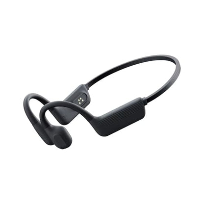 Swimming Headphones Underwater,IPX8 Waterproof, Bone Conduction Headphones, Open Ear with 32G MP3 Memory for Exercising (Black) - color: Black