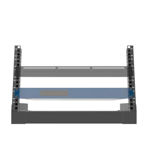 6U Desktop Network Rack 19 inches Small Open Frame Rack 2 Post - size: 6U