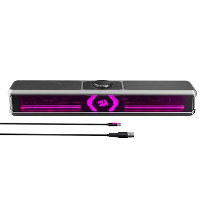 Redragon Computer Speakers, PC Speakers Stereo Desktop Sound-bar for Computer, Desktop, Laptop, Monitor, PC, Pad, Cellphone, Bluetooth & USB Input, GS524