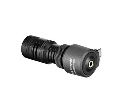 Saramonic SmartMic+UC Device-Mountable Shotgun Microphone with USB-C & Headphone Out for iPhone 15, Android Mobile Devices, New iPad & More - size: Shotgun USB-C