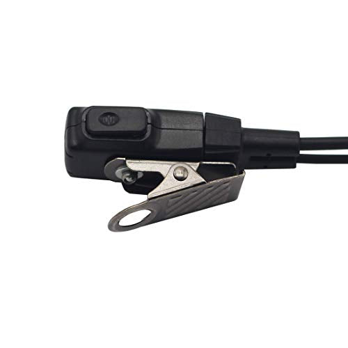 D Shape Clip-Ear Headset Earpiece PTT with Mic Compatible with Motorola Two-Way Radio CLS1410 RMM2050 GP300 CP200 PR400 CLS1110 (5 Pcs) - size: 5 Pcs