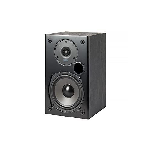 Polk Audio T15 100 Watt Home Theater Bookshelf Speakers, Black, 1 Pair - style: Bookshelf Speaker