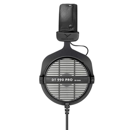beyerdynamic DT 990 PRO Studio Headphones (80 Ohm, Gray) | Open Back, Over Ear, Wired Professional Audiophile, Gaming, Podcast, Mixing, Limited Edition Gray Velour Ear Pads - color: Gray, size: 80 OHM