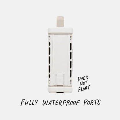Turtlebox Ranger, Ultra-Portable Bluetooth Speaker, Waterproof, Ivory - color: Ivory